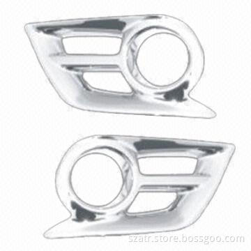 Rear Fog Lamp Rims for Hilux Vigo 12-on, Made of ABS with Chromed